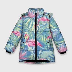 Зимняя куртка для девочки Фламинго