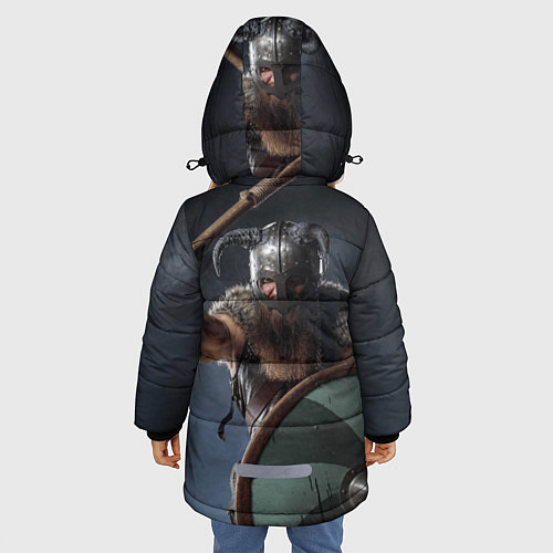 Зимняя куртка для девочки Viking Valheim / 3D-Черный – фото 4