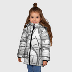 Куртка зимняя для девочки SKULPTOR, цвет: 3D-светло-серый — фото 2