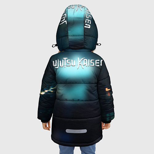 Зимняя куртка для девочки Магическая битва / 3D-Черный – фото 4