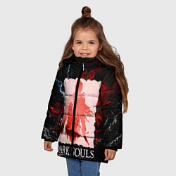 Куртка зимняя для девочки DARKSOULS GAME, цвет: 3D-черный — фото 2