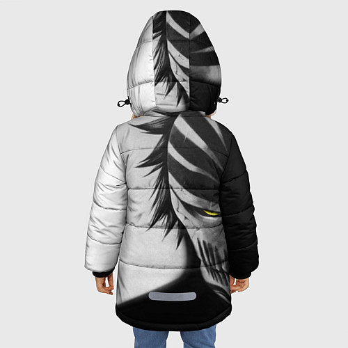 Зимняя куртка для девочки ИЧИГО ПУСТОЙ BLEACH / 3D-Черный – фото 4