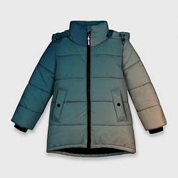 Куртка зимняя для девочки Первые лучи солнца, цвет: 3D-черный