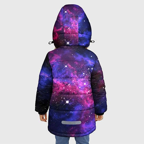 Зимняя куртка для девочки Distant galaxy / 3D-Черный – фото 4
