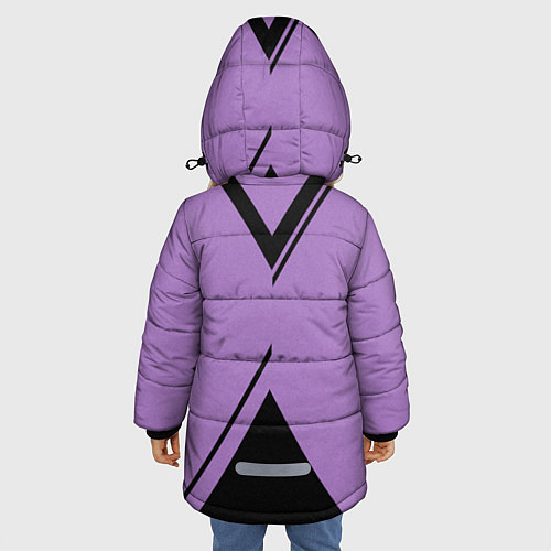 Зимняя куртка для девочки Леброн джеймс / 3D-Черный – фото 4