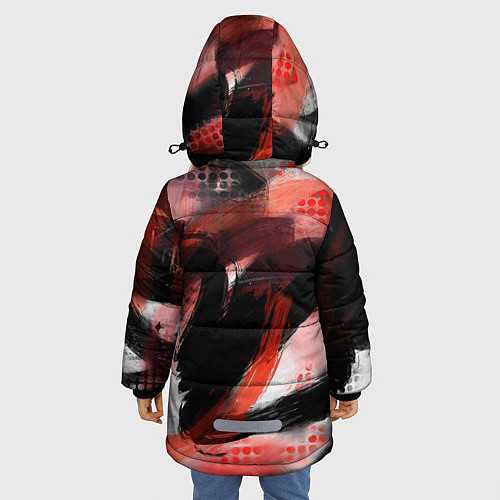 Зимняя куртка для девочки MAY / 3D-Черный – фото 4