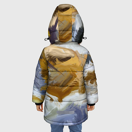 Зимняя куртка для девочки FET / 3D-Черный – фото 4