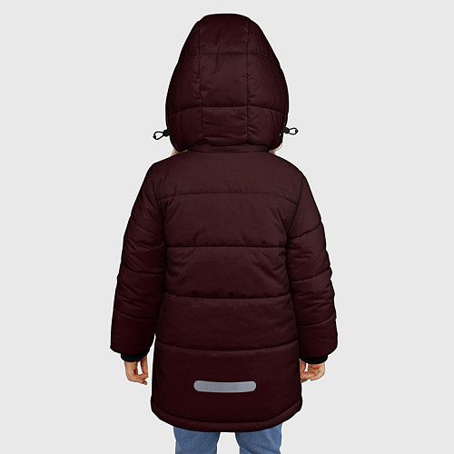 Зимняя куртка для девочки Морда медведя / 3D-Черный – фото 4