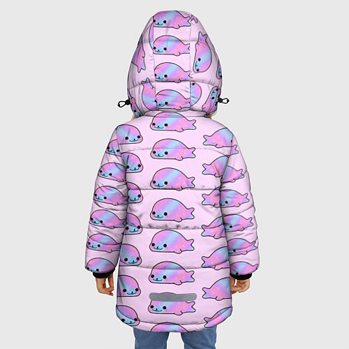Зимняя куртка для девочки Нерпы / 3D-Черный – фото 4