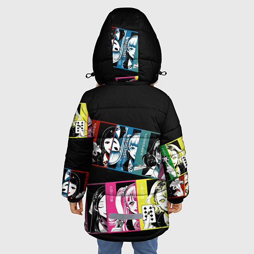 Зимняя куртка для девочки Kakegurui Безумный азарт / 3D-Черный – фото 4