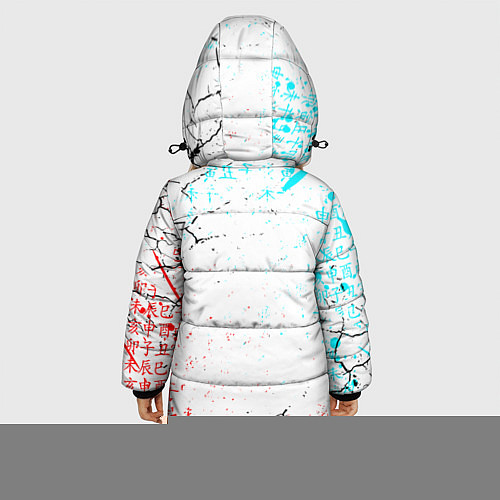 Зимняя куртка для девочки СОН ДЖИН ВУ SOLO LEVELING / 3D-Черный – фото 4