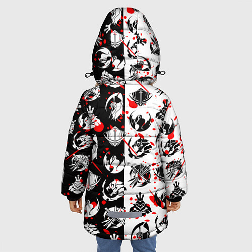 Зимняя куртка для девочки SOLO LEVELING ГИЛЬДИИ / 3D-Черный – фото 4