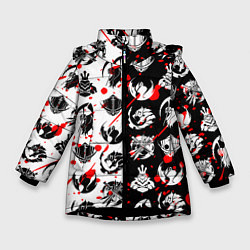 Куртка зимняя для девочки SOLO LEVELING ГИЛЬДИИ, цвет: 3D-черный
