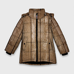 Зимняя куртка для девочки Texture Wood