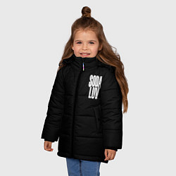 Куртка зимняя для девочки Репер - SODA LUV, цвет: 3D-светло-серый — фото 2