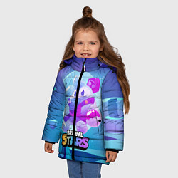 Куртка зимняя для девочки Сквик Squeak Brawl Stars, цвет: 3D-черный — фото 2