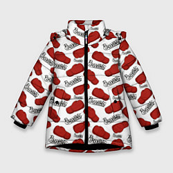 Куртка зимняя для девочки Boxing, цвет: 3D-черный