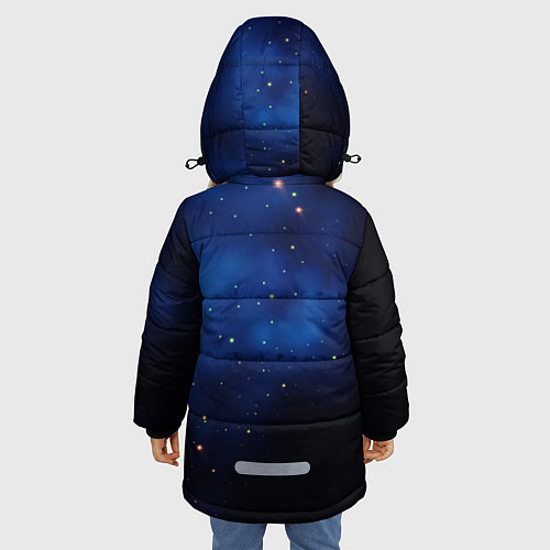 Зимняя куртка для девочки Тихая рыбалка / 3D-Черный – фото 4