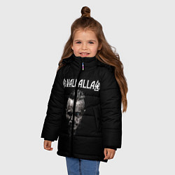 Куртка зимняя для девочки Конунг Рагнар, цвет: 3D-черный — фото 2