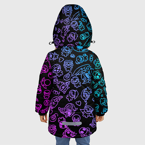 Зимняя куртка для девочки Blue Isaac / 3D-Черный – фото 4