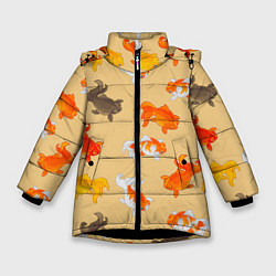Зимняя куртка для девочки Рыбки