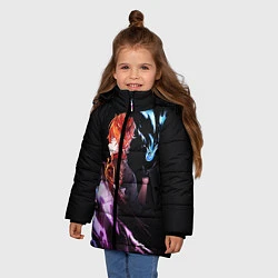 Куртка зимняя для девочки ТАРТАЛЬЯ - GENSHIN IMPACT NEON, цвет: 3D-красный — фото 2