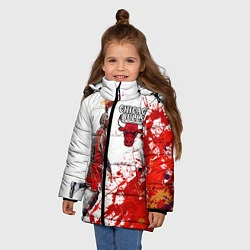 Куртка зимняя для девочки CHICAGO BULLS 9, цвет: 3D-светло-серый — фото 2