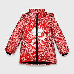 Куртка зимняя для девочки Samurai, цвет: 3D-черный