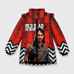 Куртка зимняя для девочки Бандит дикого запада RDR 2, цвет: 3D-черный