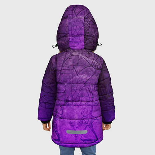 Зимняя куртка для девочки Египет 3D / 3D-Черный – фото 4