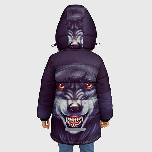 Зимняя куртка для девочки СЕРЫЙ ВОЛК 3D / 3D-Черный – фото 4