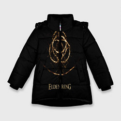Куртка зимняя для девочки Elden Ring, цвет: 3D-черный