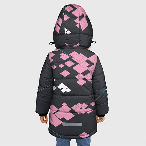 Зимняя куртка для девочки Trigger Discipline style Стрелковая дисциплина / 3D-Черный – фото 4