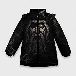 Куртка зимняя для девочки Odin, цвет: 3D-черный