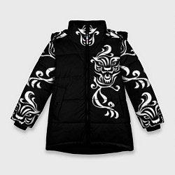 Куртка зимняя для девочки ХАНЕМИЯ КАЗУТОРА KAZUTORA, цвет: 3D-черный