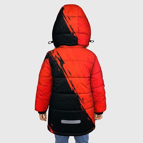 Зимняя куртка для девочки Кенма Козуме, Haikyuu / 3D-Черный – фото 4