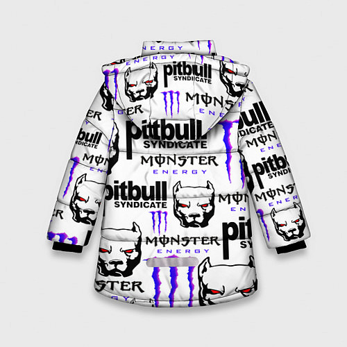 Зимняя куртка для девочки PITBULL SYNDICATE X MONSTER / 3D-Светло-серый – фото 2