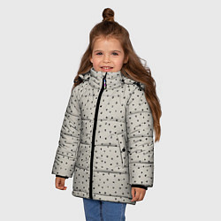 Куртка зимняя для девочки Звёздочки, цвет: 3D-черный — фото 2
