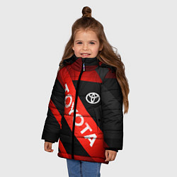 Куртка зимняя для девочки TOYOTA LINES, цвет: 3D-черный — фото 2