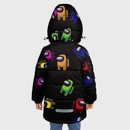 Зимняя куртка для девочки Among Us Impostor / 3D-Светло-серый – фото 4