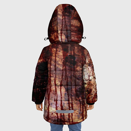 Зимняя куртка для девочки Самый страшный клоун / 3D-Черный – фото 4