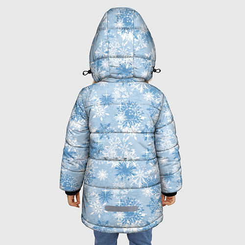 Зимняя куртка для девочки Морозец / 3D-Черный – фото 4