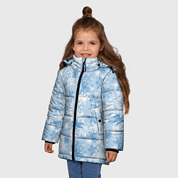 Куртка зимняя для девочки Морозец, цвет: 3D-черный — фото 2