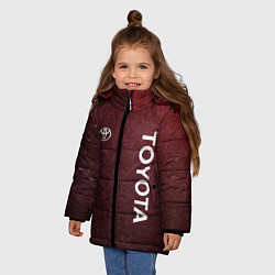 Куртка зимняя для девочки TOYOTA RED GRUNGE, цвет: 3D-красный — фото 2