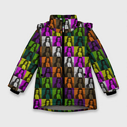Куртка зимняя для девочки Damiano David Colors, цвет: 3D-светло-серый