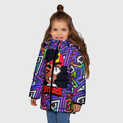 Куртка зимняя для девочки Meg из игры Brawl Stars, цвет: 3D-черный — фото 2