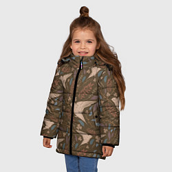 Куртка зимняя для девочки Литой стриж, цвет: 3D-красный — фото 2