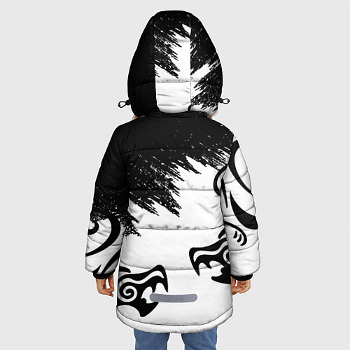Зимняя куртка для девочки ТОКИЙСКИЕ МСТИТЕЛИ ВАЛЬГАЛЛА / 3D-Светло-серый – фото 4