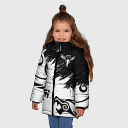 Куртка зимняя для девочки ТОКИЙСКИЕ МСТИТЕЛИ ВАЛЬГАЛЛА, цвет: 3D-светло-серый — фото 2