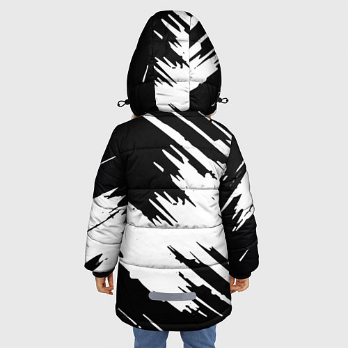Зимняя куртка для девочки Новый мерин / 3D-Черный – фото 4